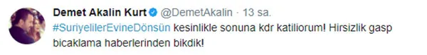 Demet Akalın'dan 'Suriyeliler evine dönsün' çıkışı! - 1