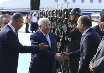 Filistin Devlet Başkanı Abbas Ankara'da