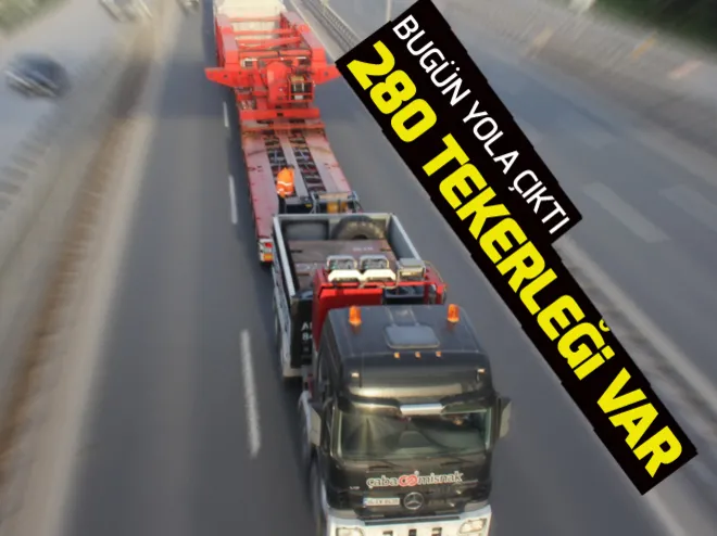 395 tonluk dev trafo karayoluyla taşındı