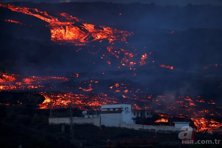 La Palma’da yanardağ lavları nehre döndü! 1 ayda 1835 bina kül oldu