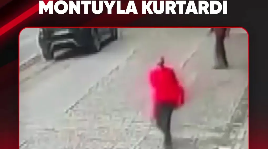 DÜŞEN KEDİYİ MONTUYLA KURTARDI