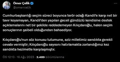 ak-partiden-chp-lideri-kemal-kilicdaroglunun-sozlerine-cok-sert-tepki-gerceklikle-bagi-kopmus-siyasi-gorusu-de-1692178347579.jpeg AK Parti'den CHP lideri Kemal Kılıçdaroğlu'nun sözlerine çok sert tepki: Gerçeklikle bağı kopmuş, siyasi görüşü demokrasi karşıtlığına dönüşmüştür - 2