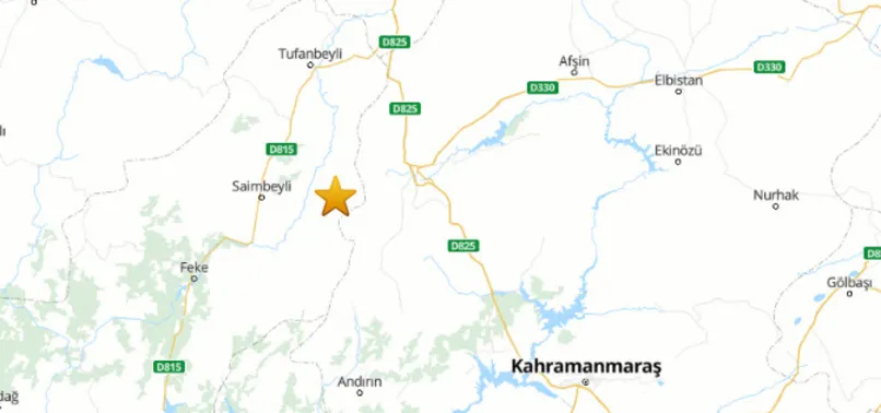 Son dakika: Kahramanmaraş’ta 3.8 büyüklüğünde deprem