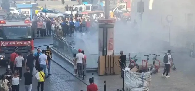 İstanbullunun bitmeyen çilesi CHP belediyeciliği! Çalışmayan yürüyen merdivenlerden sonra şimdi de yanan yürüyen merdiven! Vezneciler’de panik