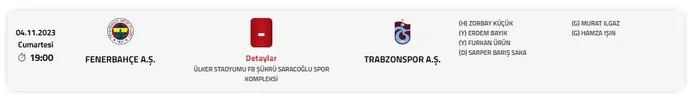 Fenerbahçe ile Trabzonspor derbisinin hakemi belli oldu? İşte 11. haftanın tüm hakemleri... - 6