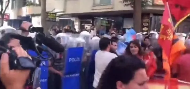 Sarıgazi’de şerefli Türk polisine katil sloganı attılar! Kalleş provokasyon sonrası çok sayıda gözaltı...