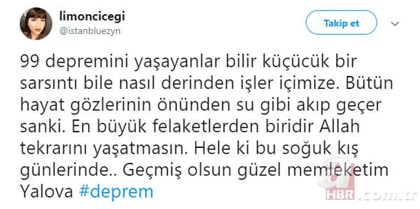 Deprem Twitter'da TT listesine girdi... İşte ilk yorumlar 4