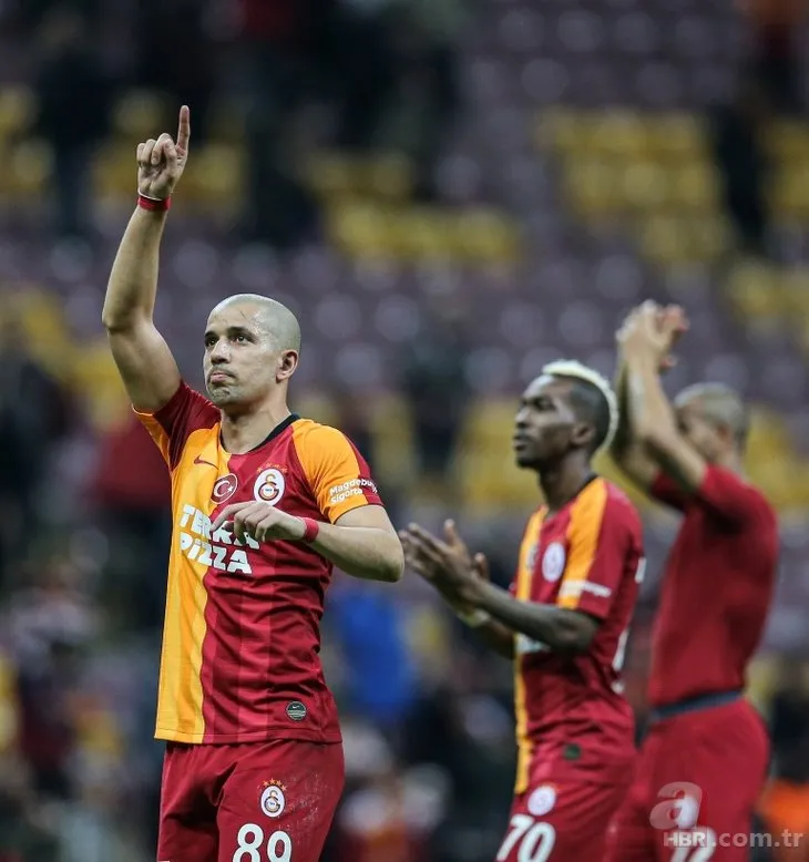 Feghouli attı, Terim sevinçten havalara uçtu! Galatasaray - Kayserispor maçından çarpıcı kareler
