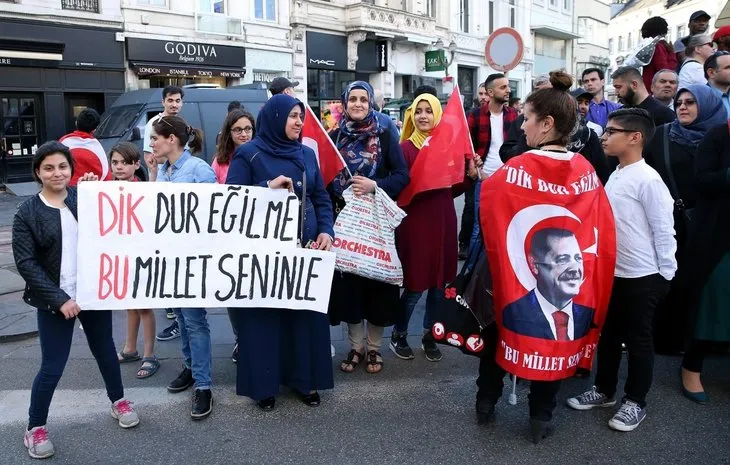 Cumhurbaşkanı Erdoğan Brüksel’de coşkuyla karşılandı