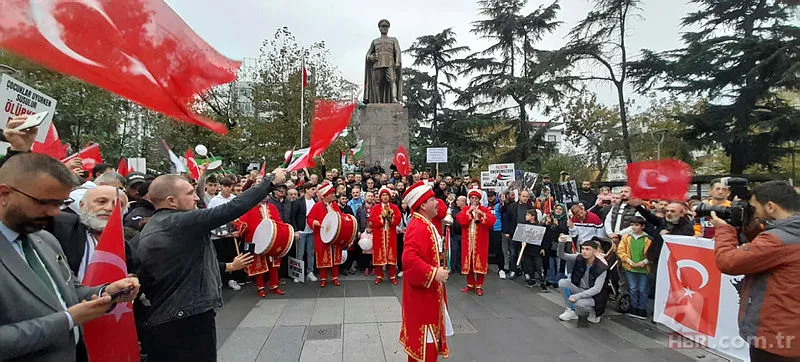 Zulme karşı tek yürek! Dört büyüklerin taraftar grupları Filistin için toplandı 18