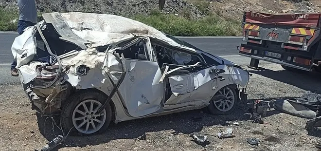 Mardin'de kontrolden çıkan araç taklalar attı! Otomobilden fırlayan genç can verdi
