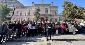 İstanbul’da işgalci İsrail’e protesto!