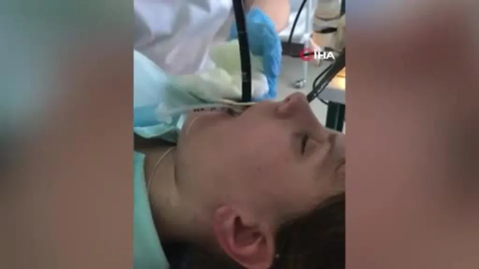 Genç kadının ağzından çıkan kan dondurdu