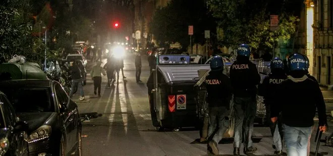 İtalya sokakları karıştı! Koronavirüs kısıtlamaları protesto edildi