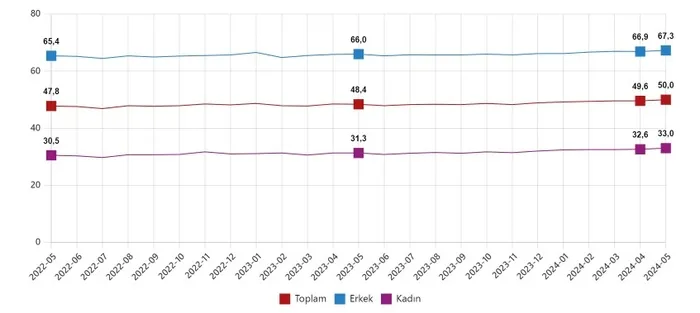 Son dakika | TÜİK işsizlik rakamlarını açıkladı! İstihdamda artışa devam | İş gücüne katılım tarihi zirvede - 2