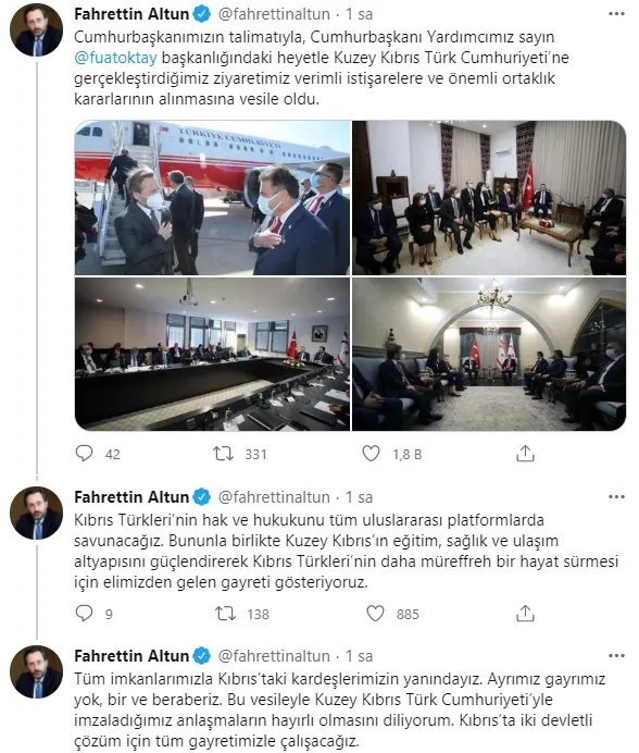 İletişim Başkanı Fahrettin Altun'dan KKTC açıklaması - 1