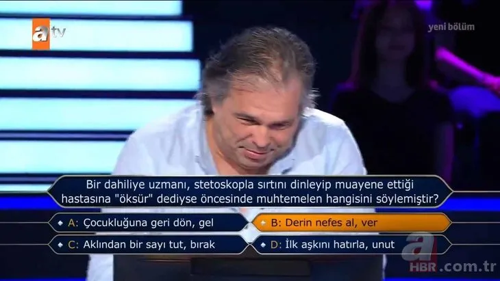 Milyoner'e damga vuran yarışmacı: Bu soruda elenmek marifet ister! ''Onur öğrencisi olarak mezun oldum'' dedi ama...