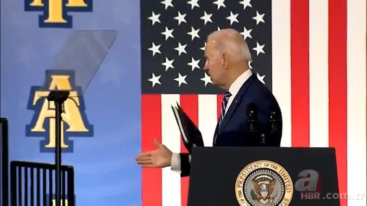 Dünya bu görüntüleri konuşuyor! ABD Başkanı Joe Biden boşlukla tokalaştı