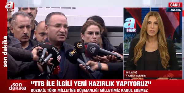 Adalet Bakanı Bekir Bozdağ’dan TTB Başkanı Fincancı hakkında açıklama! Düşmanlık kabul edilemez