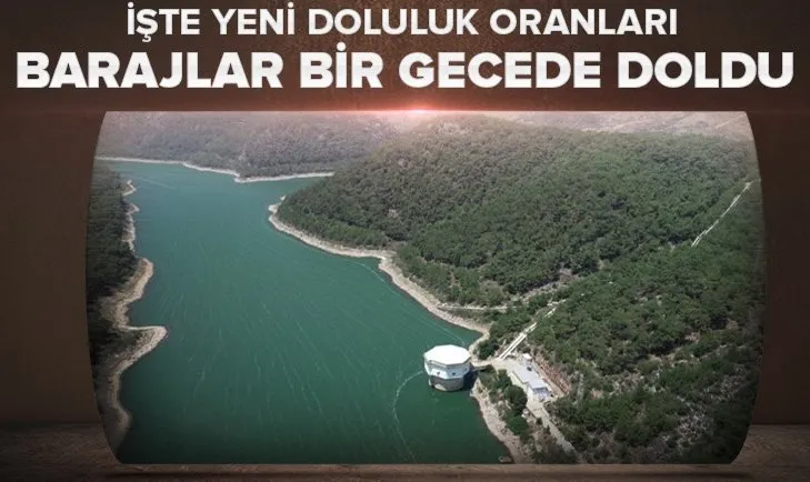 Barajlar bir gecede doldu! İşte yeni doluluk oranları...