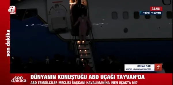 Pelosi’nin uçağı Tayvan’a iniş yaptı! ABD ile Çin arasında yüksek gerilim