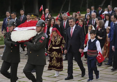 Anıtkabir'de 23 Nisan coşkusu! Çocuklar akın etti