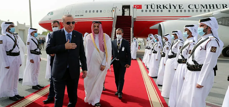 Başkan Recep Tayyip Erdoğan Katar'dan ayrıldı