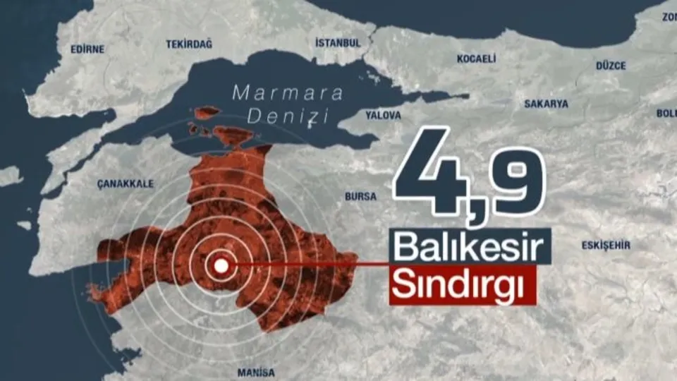 Balıkesir Sındırgı’da 4,9’luk deprem!