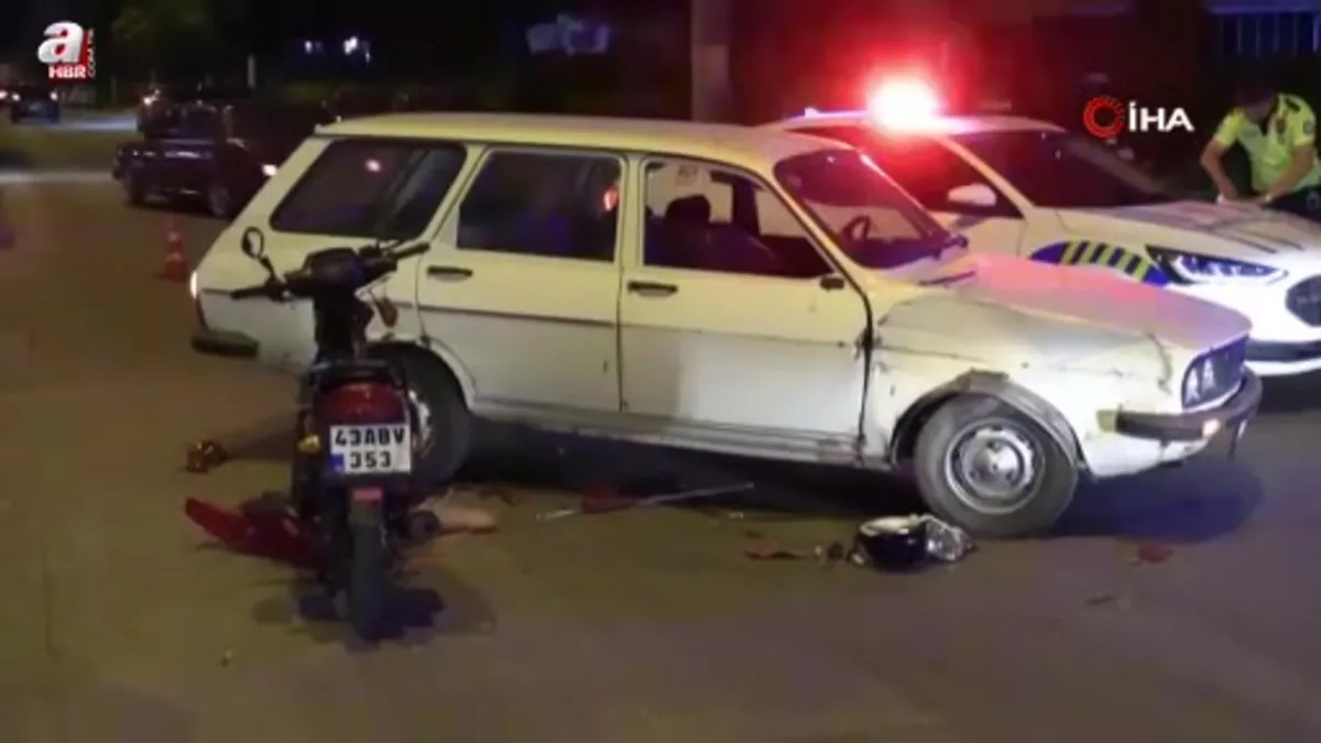 Tavşanlı’da otomobil ile motosiklet çarpıştı: 2 yaralı