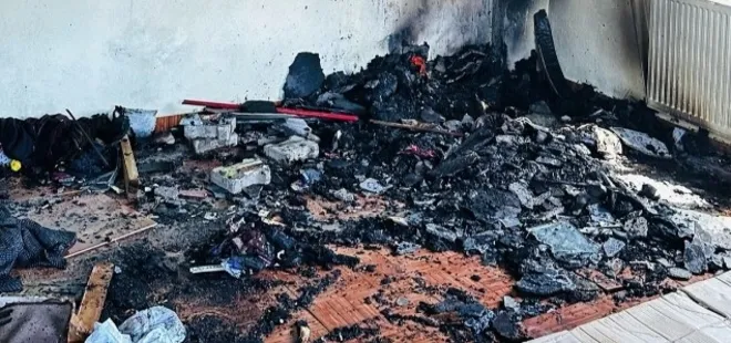 Siirt'te soba faciası: Ev küle döndü
