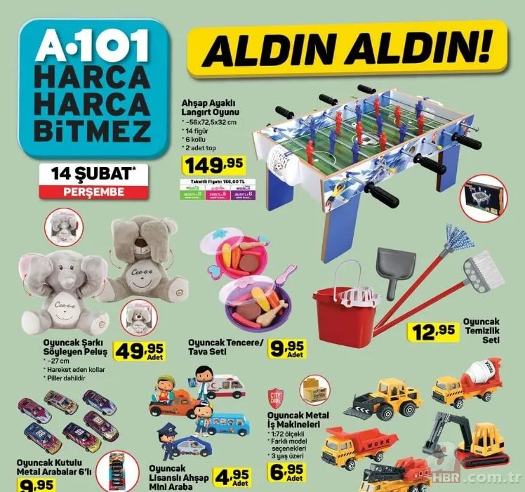 A101 14 Şubat sürprizleri! A101 aktüel ürünler kataloğu 14 Şubat ve fiyatları! 17