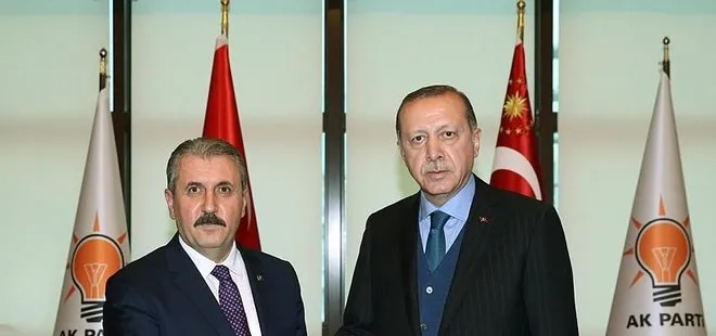 Cumhurbaşkanı Erdoğan BBP lideri Destici ile görüştü