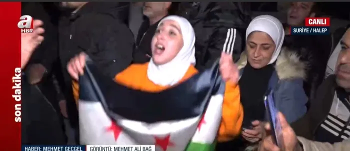 A Haber’den tarihi yayın! Halep sokaklarında Esad’ın gidişi kutlandı