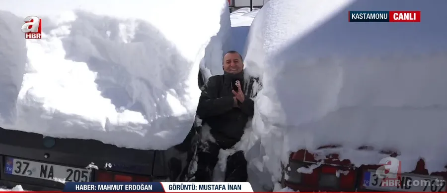 Görüntüler Sibirya’dan değil Türkiye’den! A Haber canlı yayınında şoke eden anlar 14