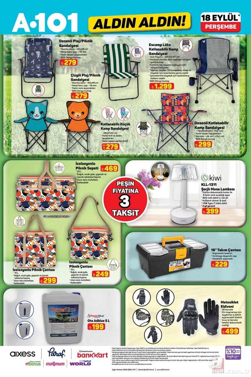 18 Eylül A101 Aldın Aldın kataloğu satışta! Bu hafta A101 indirimlerinde neler var? TV, bisiklet, yağ, tavuk, pirinç 11