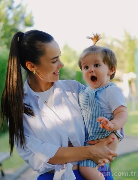 İsmail Demirci'nin eşi Hande Soral'ın oğlu büyüdü! Minik Ali teyzesi Bensu Soral'ın kopyası resmen... 6