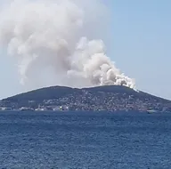 Heybeliada’da korkutan orman yangını! İlk görüntüler