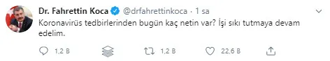 Sağlık Bakanı Fahrettin Koca uyardı: İşi sıkı tutmaya devam edelim - 1