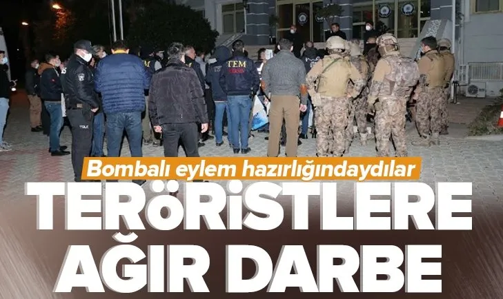 Son dakika: Mersin’de bombalı saldırı hazırlığındaki 6 terörist yakalandı