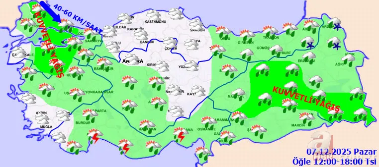 Meteoroloji son dakika | 22 il için sarı alarm: Sağanak, kar, don, fırtına... Soğuklar başlıyor 11