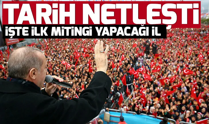 Başkan Erdoğan, seçim öncesi ilk mitingini Sivasta yapacak