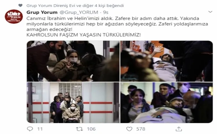 Terör örgütü DHKP-C, ölüm orucundaki İbrahim Gökçek üzerinden provokasyon yapıyor!