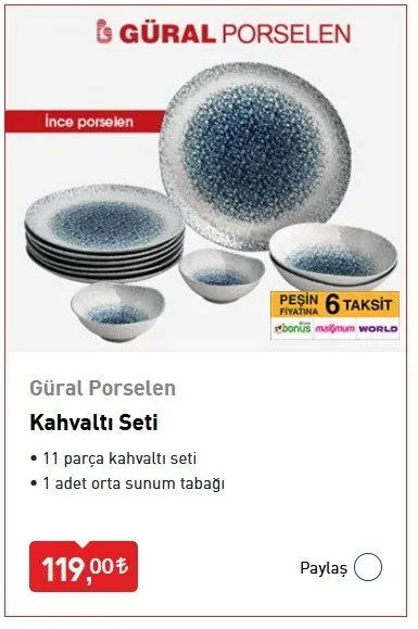 Bim Turkiye Kutahya Porselen Ekose 21 Parca Kahvalti Seti Facebook