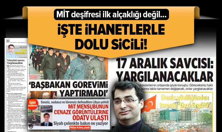 MİT elemanını deşifre eden Oda TV Haber Müdürü Barış Terkoğlunun ihanet sicili kabarık çıktı
