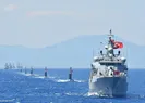 Türk savaş gemileri Meis Adası açıklarında...