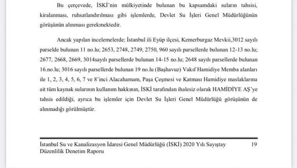 Son dakika: İSKİ’den bir skandal daha! Sayıştay raporunda ortaya çıktı: Hamidiye markasıyla kuyu suyu satıldı