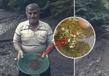Hobi olarak başladı! Haftada 13 gram altın çıkarıyor! Dere yatağında bedava...