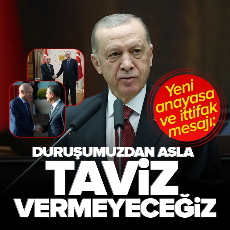 Erdoğan’dan Cumhur İttifakı ve yeni anayasa mesajı