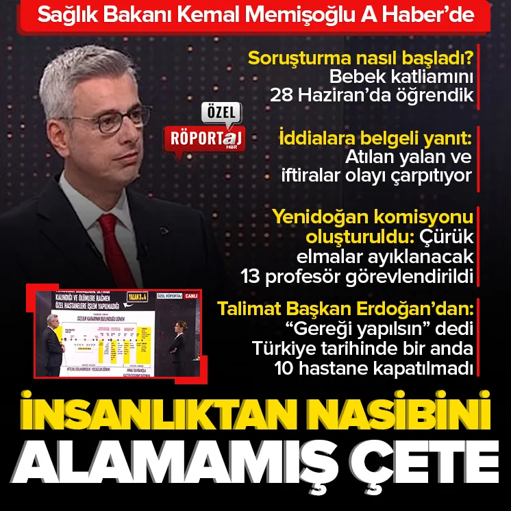 Sağlık Bakanı Kemal Memişoğlu A Haber’de!