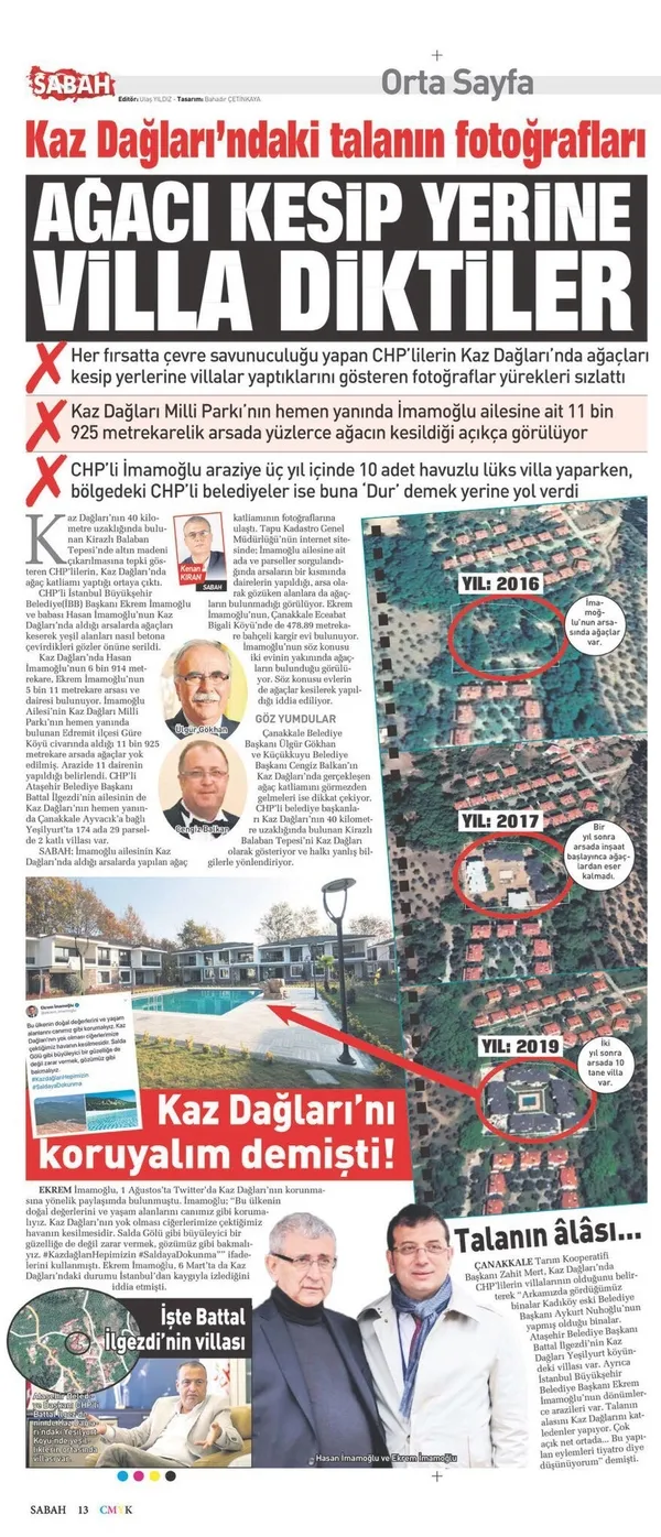 Kemal Kılıçdaroğlu, "Kaz Dağı’nı koruyacağız" dedi! İşte ormanları talan eden CHP’li belediyeler ve gazeteciler - 1